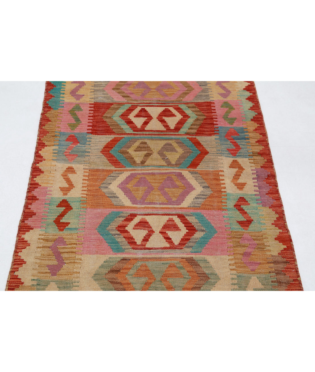 Hand Knotted Maimana Kilim Wool Kilim Rug - 2'8'' x 4'2'' 2'8'' x 4'2'' (80 X 125) / Multi / Multi