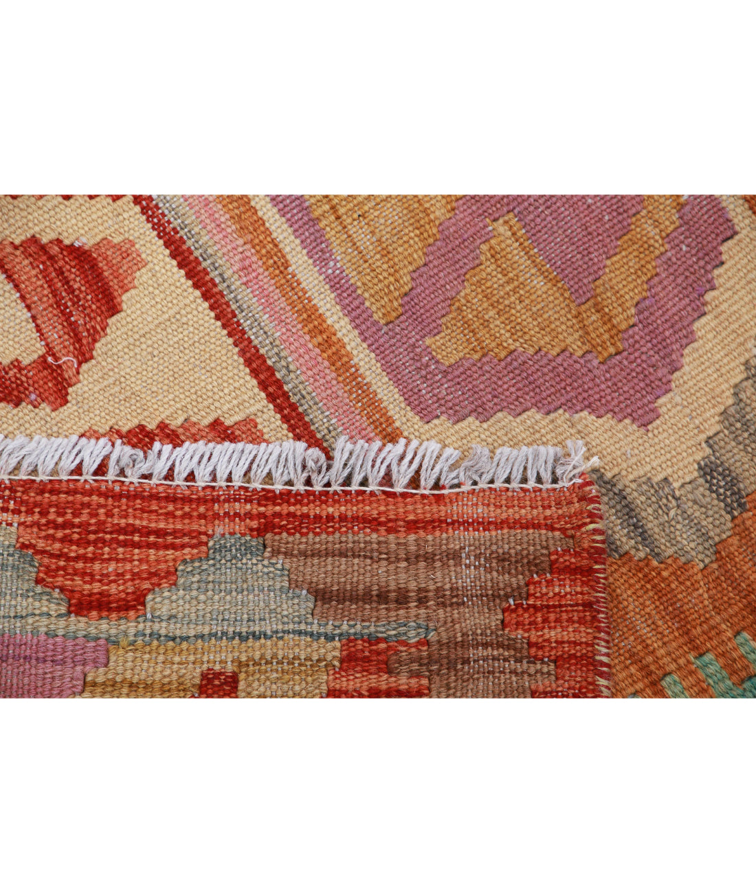 Hand Woven Maimana Kilim Wool Kilim Rug - 2'8'' x 4'2''
