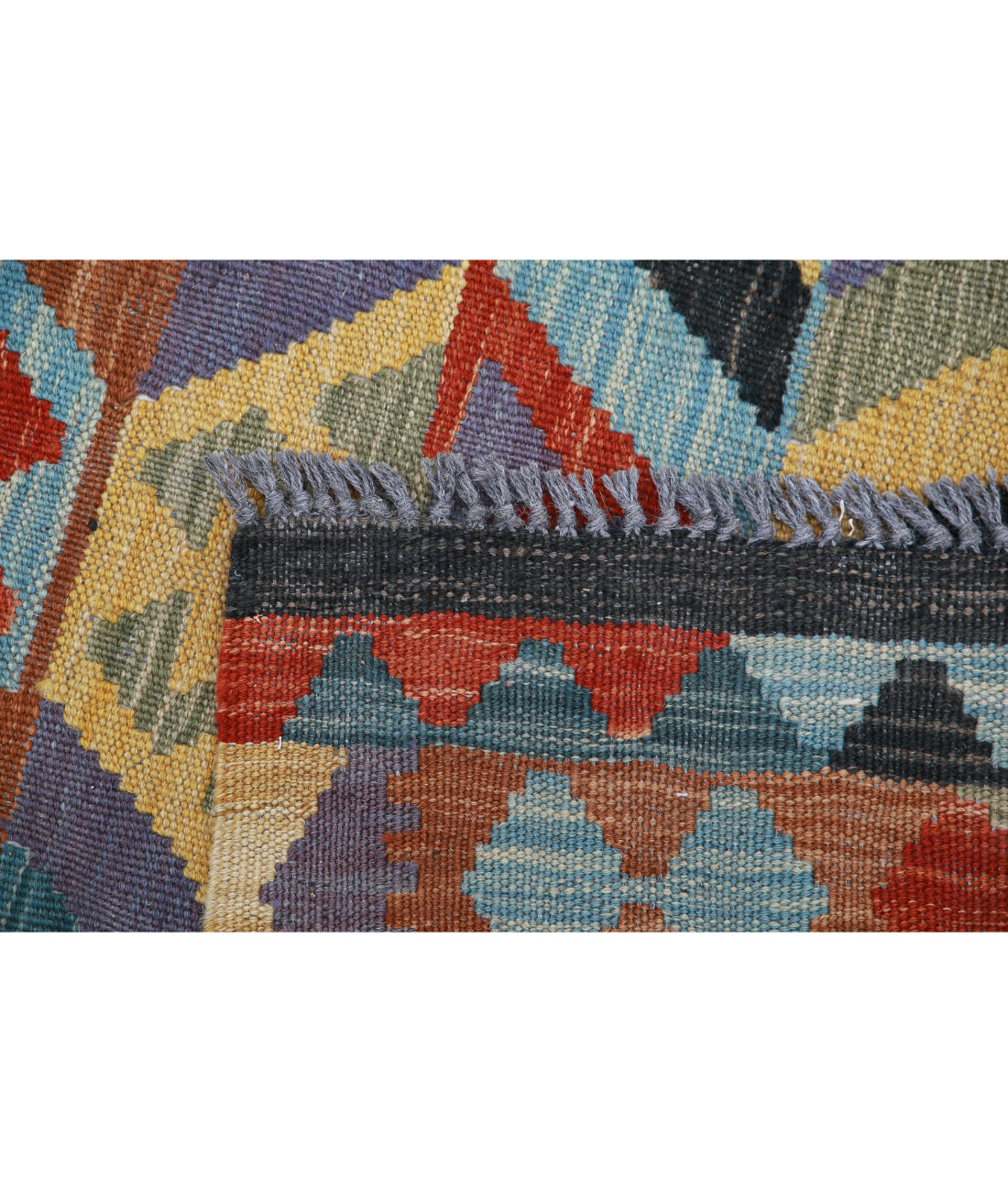 Hand Knotted Maimana Kilim Wool Kilim Rug - 2'6'' x 4'2'' 2'6'' x 4'2'' (75 X 125) / Multi / Multi