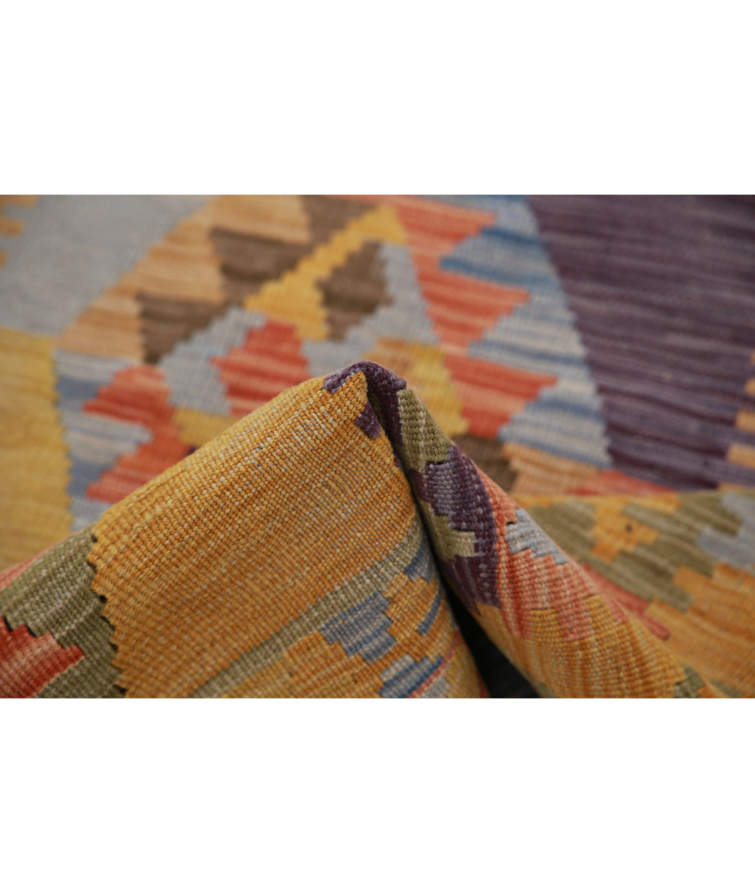 Hand Knotted Maimana Kilim Wool Kilim Rug - 2'8'' x 3'10'' 2'8'' x 3'10'' (80 X 115) / Multi / Multi