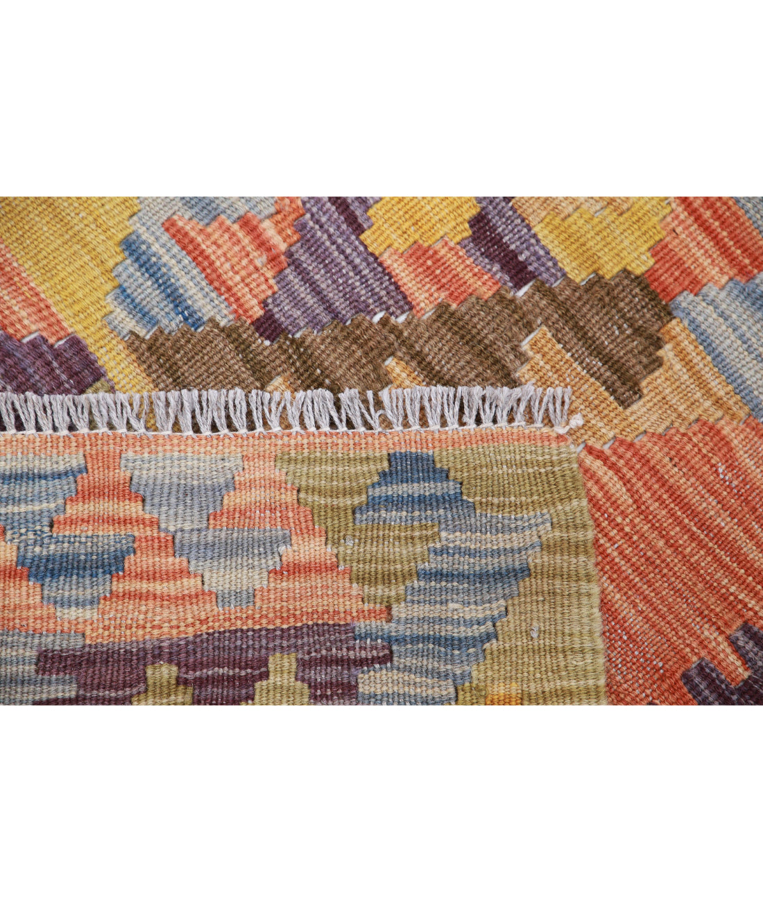 Hand Woven Maimana Kilim Wool Kilim Rug - 2'8'' x 3'10''