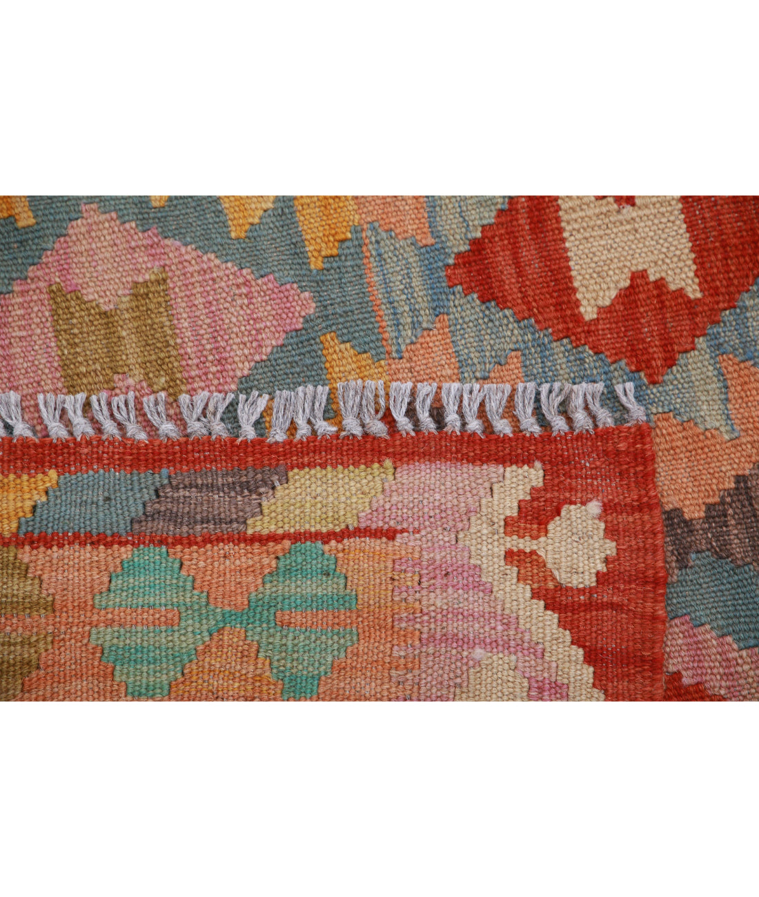Hand Knotted Maimana Kilim Wool Kilim Rug - 3'4'' x 4'10'' 3'4'' x 4'10'' (100 X 145) / Multi / Multi