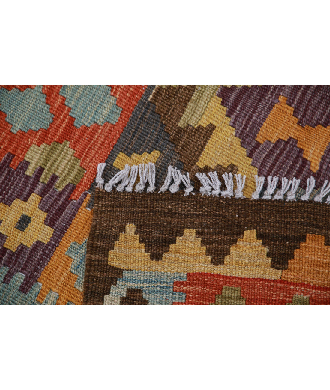 Hand Knotted Maimana Kilim Wool Kilim Rug - 3'4'' x 5'0'' 3'4'' x 5'0'' (100 X 150) / Multi / Multi