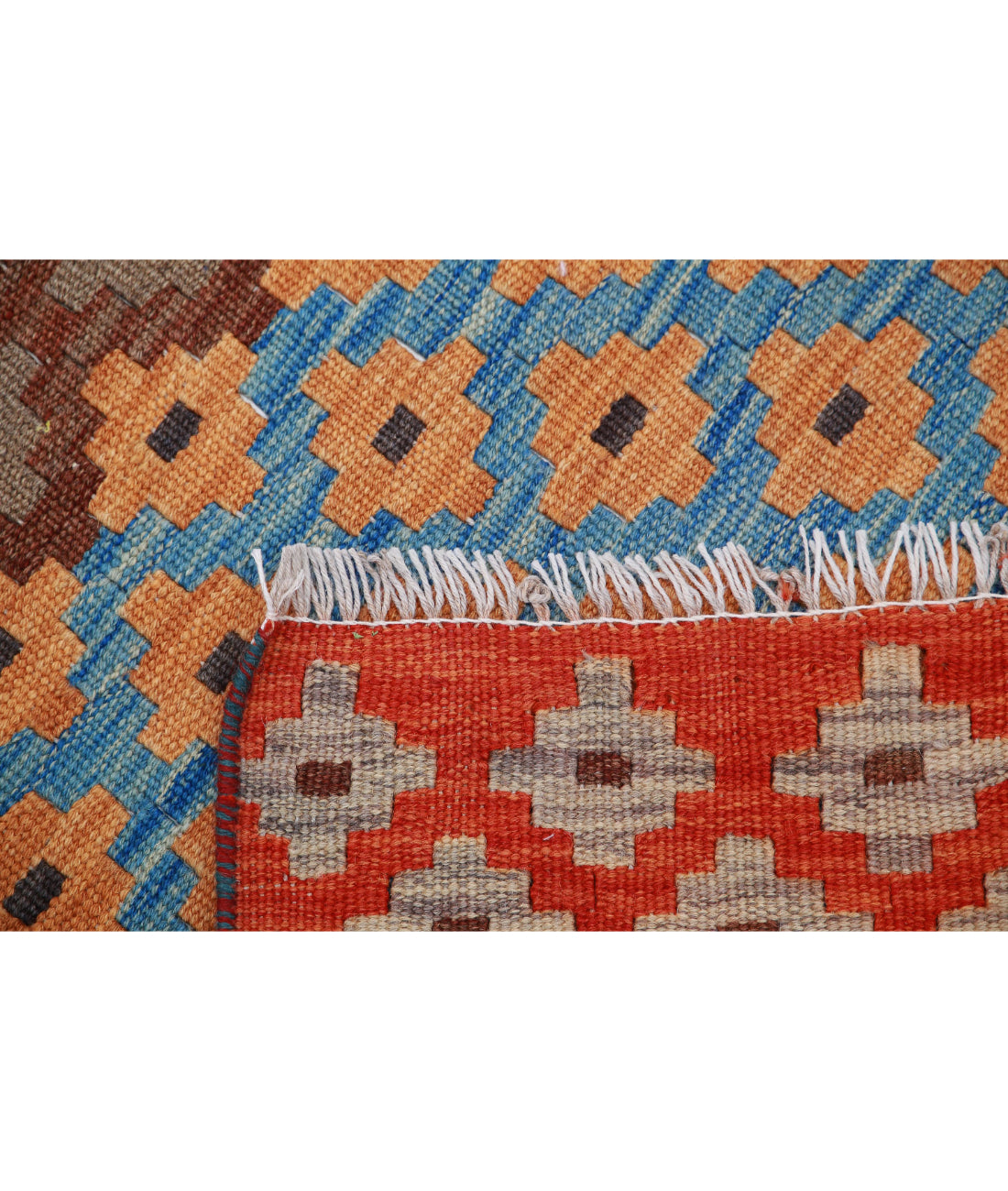 Hand Knotted Maimana Kilim Wool Kilim Rug - 3'1'' x 4'8'' 3'1'' x 4'8'' (93 X 140) / Multi / Multi