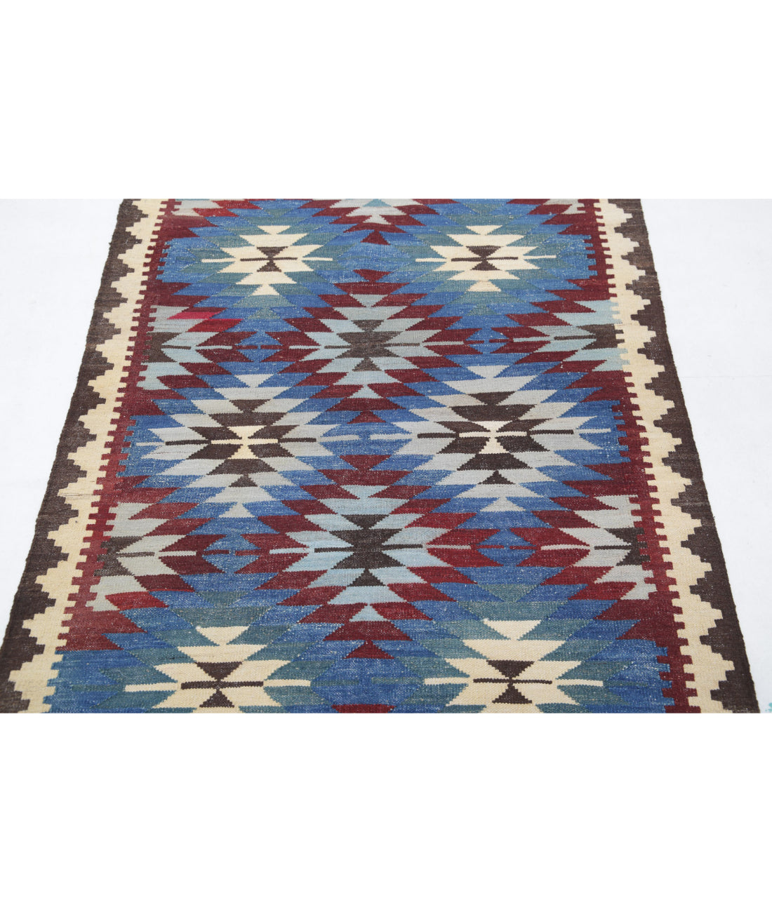 Hand Knotted Maimana Kilim Wool Kilim Rug - 3'5'' x 4'6'' 3'5'' x 4'6'' (103 X 135) / Multi / Multi