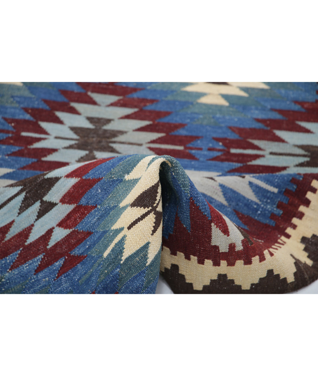 Hand Knotted Maimana Kilim Wool Kilim Rug - 3'5'' x 4'6'' 3'5'' x 4'6'' (103 X 135) / Multi / Multi