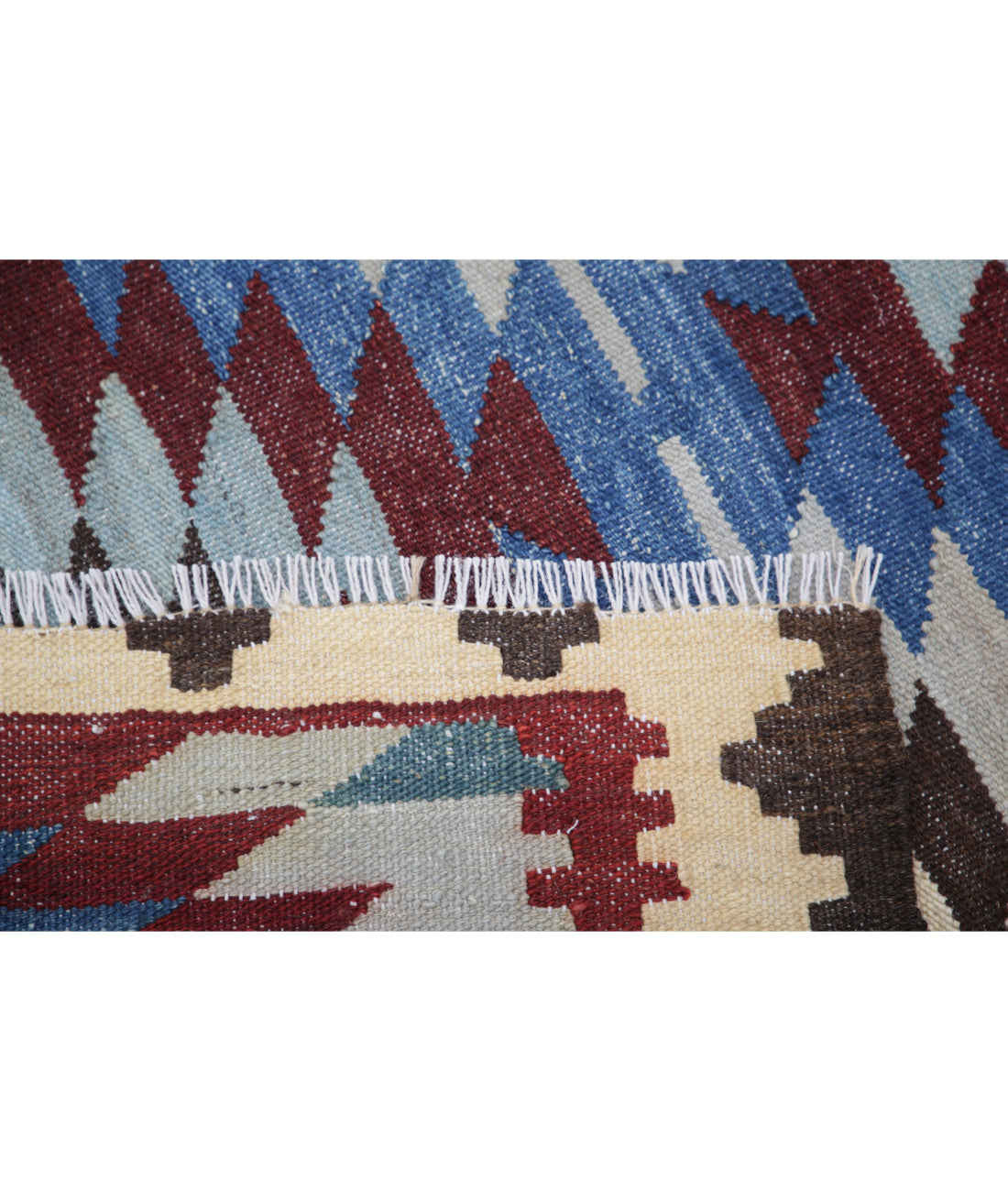 Hand Knotted Maimana Kilim Wool Kilim Rug - 3'5'' x 4'6'' 3'5'' x 4'6'' (103 X 135) / Multi / Multi