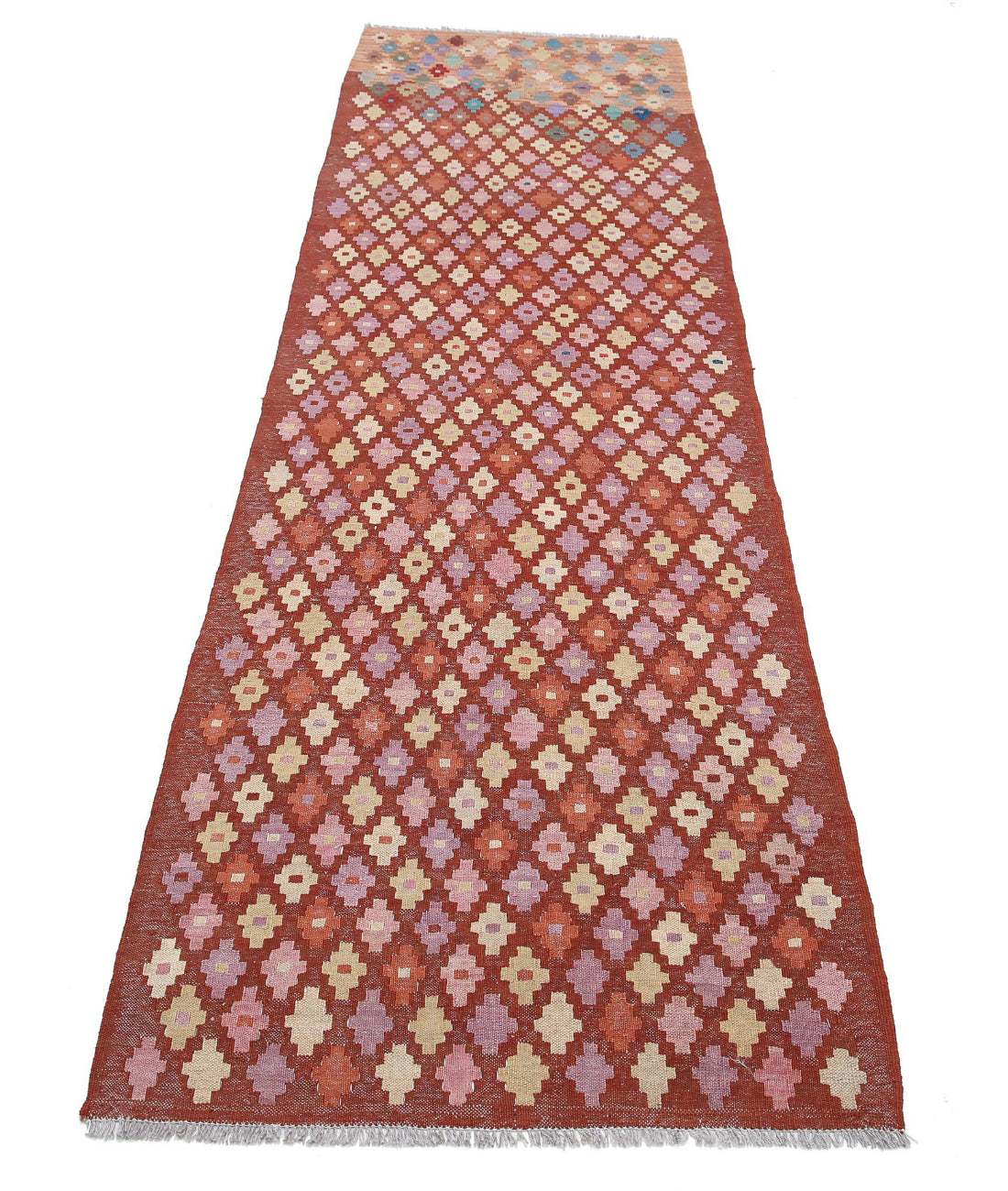 Hand Knotted Maimana Kilim Wool Kilim Rug - 2'8'' x 9'9'' 2'8'' x 9'9'' (80 X 293) / Multi / Multi