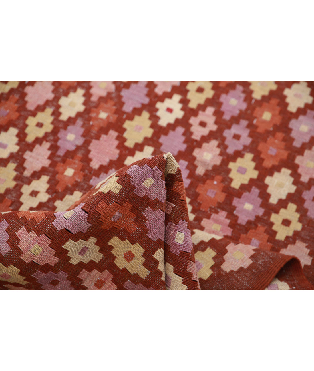 Hand Knotted Maimana Kilim Wool Kilim Rug - 2'8'' x 9'9'' 2'8'' x 9'9'' (80 X 293) / Multi / Multi