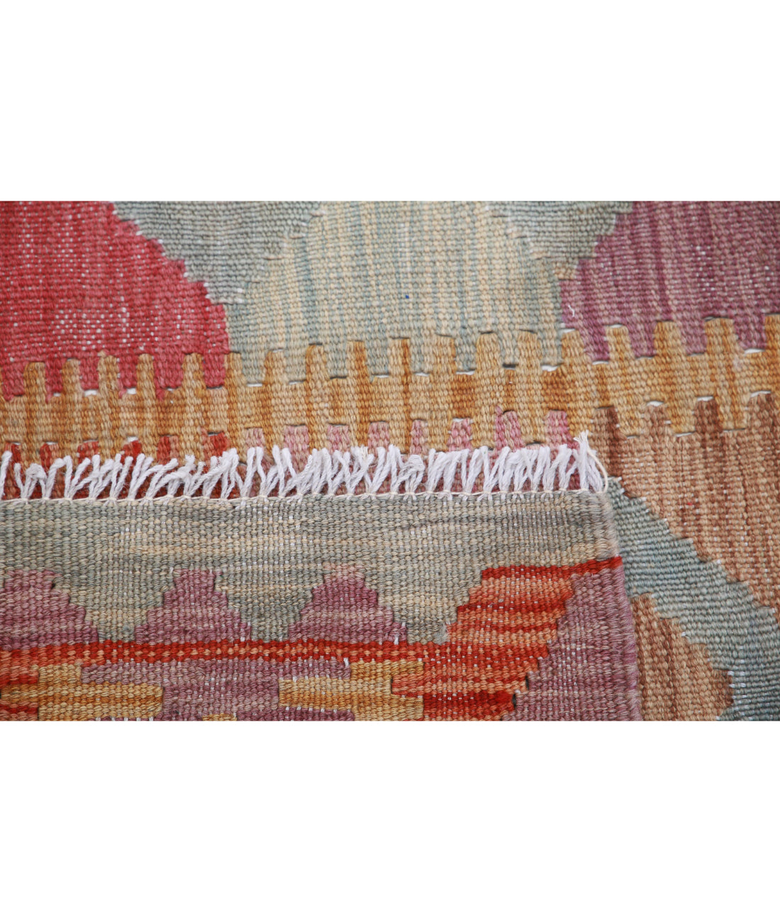 Hand Knotted Maimana Kilim Wool Kilim Rug - 3'11'' x 5'9'' 3'11'' x 5'9'' (118 X 173) / Multi / Multi