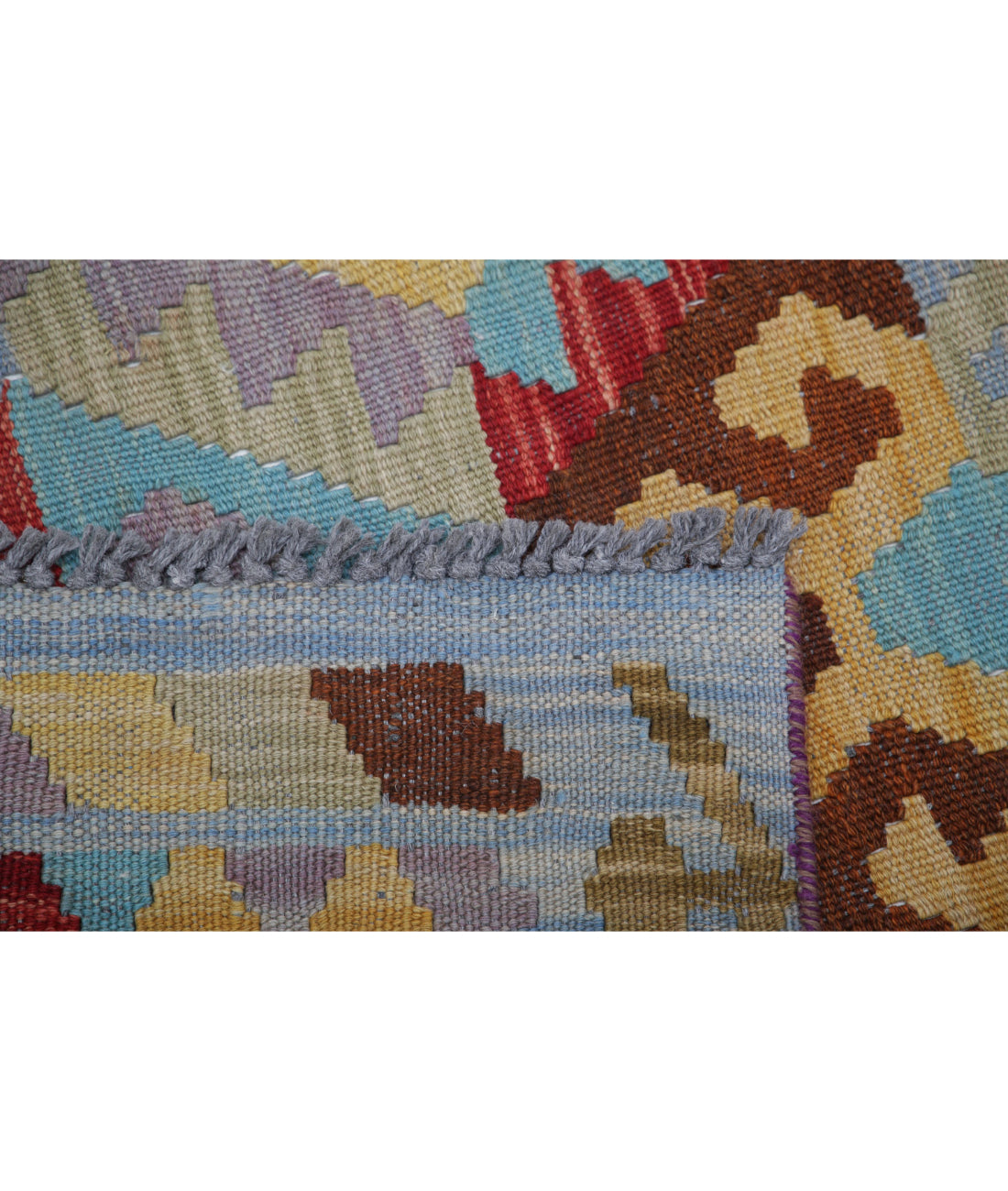 Hand Knotted Maimana Kilim Wool Kilim Rug - 3'10'' x 6'0'' 3'10'' x 6'0'' (115 X 180) / Multi / Multi