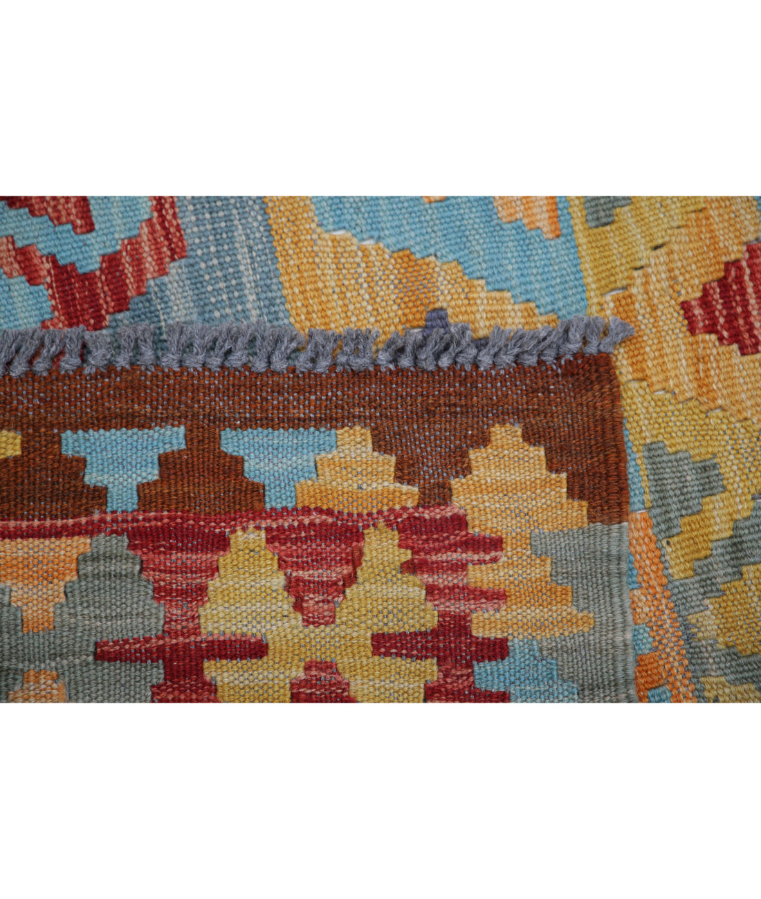 Hand Knotted Maimana Kilim Wool Kilim Rug - 3'8'' x 5'8'' 3'8'' x 5'8'' (110 X 170) / Multi / Multi