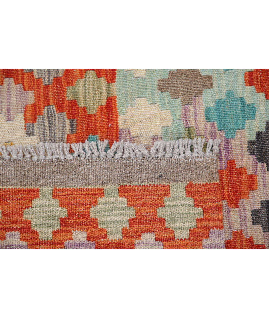 Hand Knotted Maimana Kilim Wool Kilim Rug - 4'1'' x 5'8'' 4'1'' x 5'8'' (123 X 170) / Multi / Multi