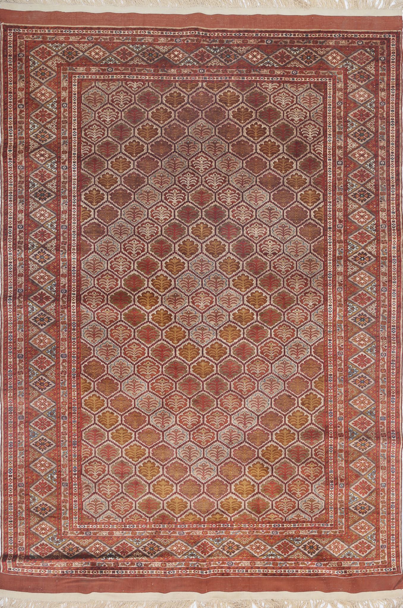 Hand Knotted Tribal Silk Tane Silk Rug - 4'9'' x 6'9''