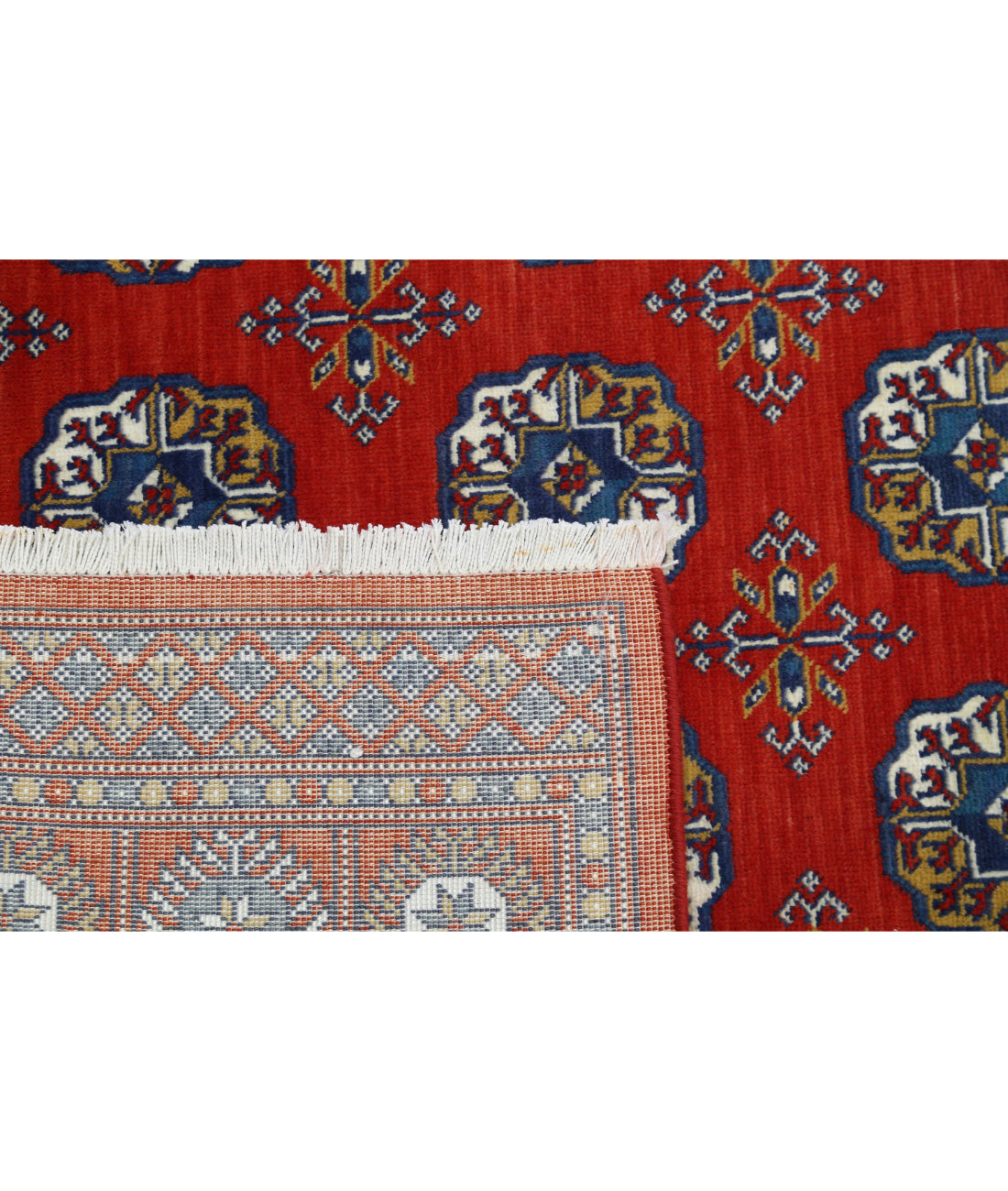 Ajrak Wool & Bamboo Silk Rug - 3'11'' x 6'0''