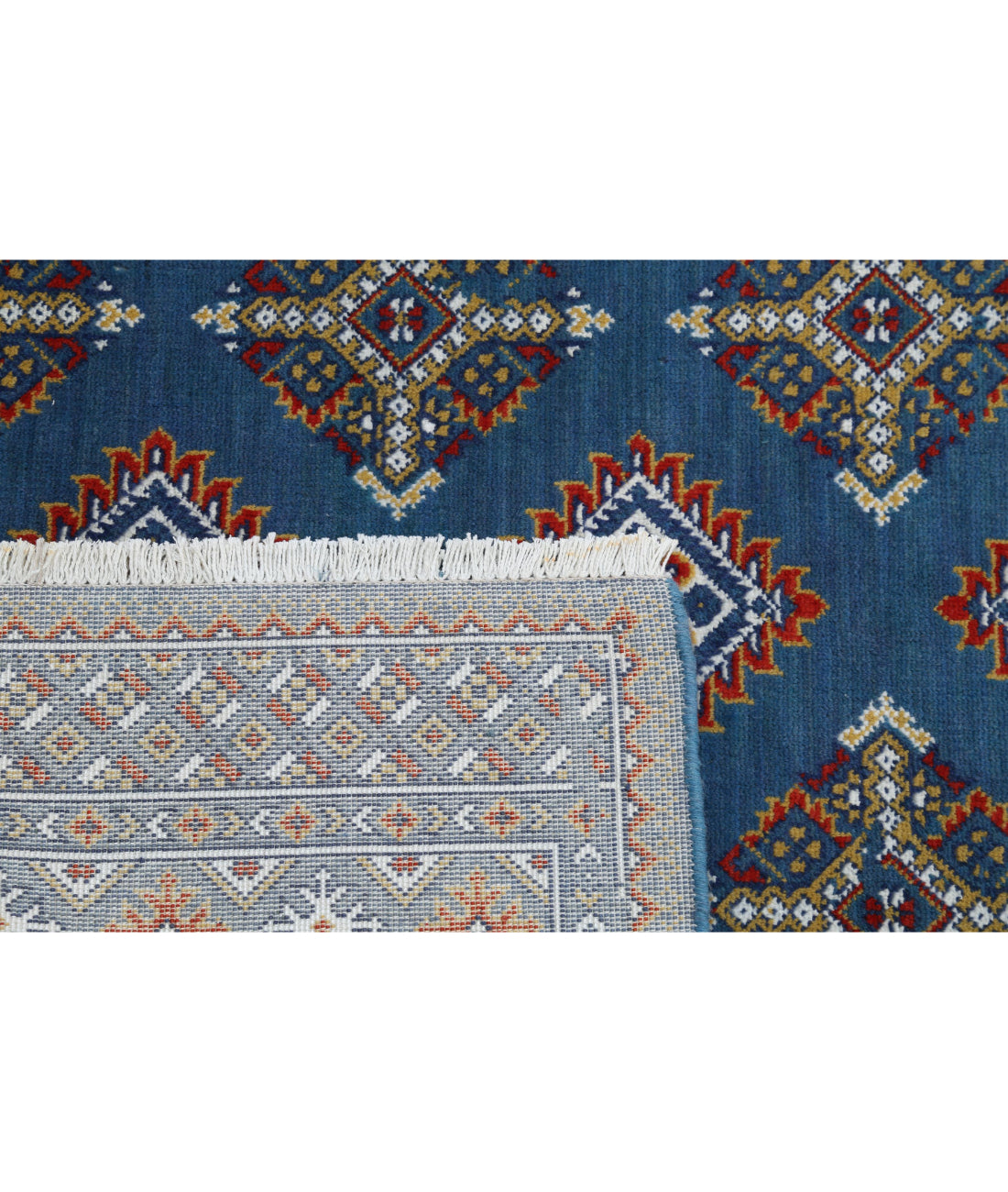 Ajrak Wool & Bamboo Silk Rug - 3'11'' x 6'0'' 3'11'' x 6'0'' (118 X 180) / Grey / Grey