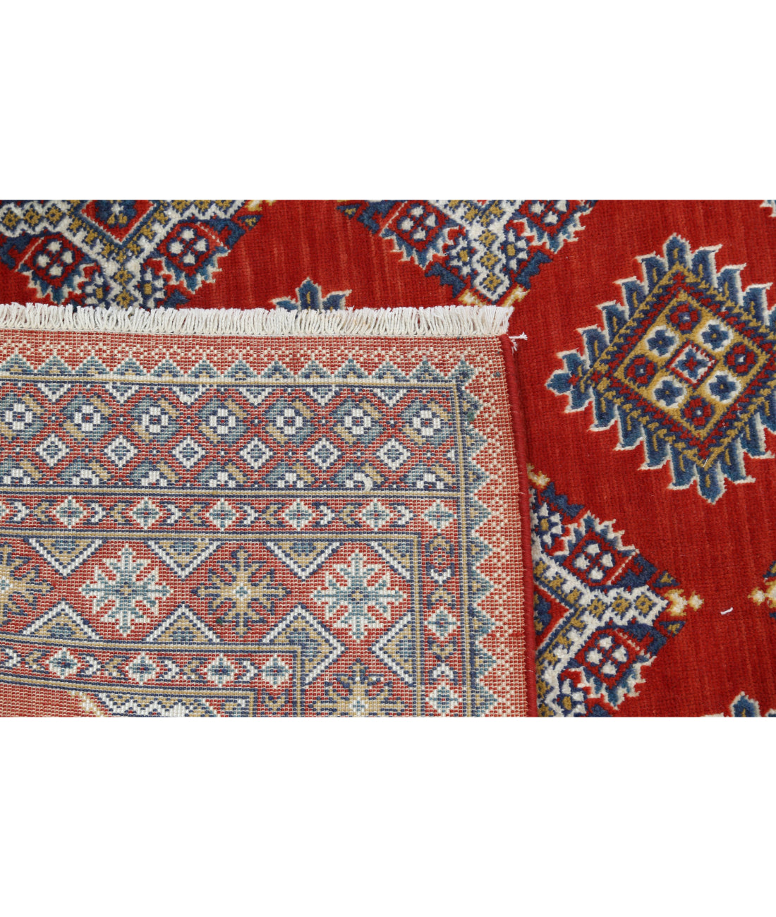 Ajrak Wool & Bamboo Silk Rug - 3'11'' x 6'0''