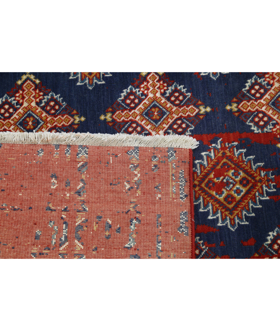 Ajrak Wool & Bamboo Silk Rug - 4'0'' x 6'0''