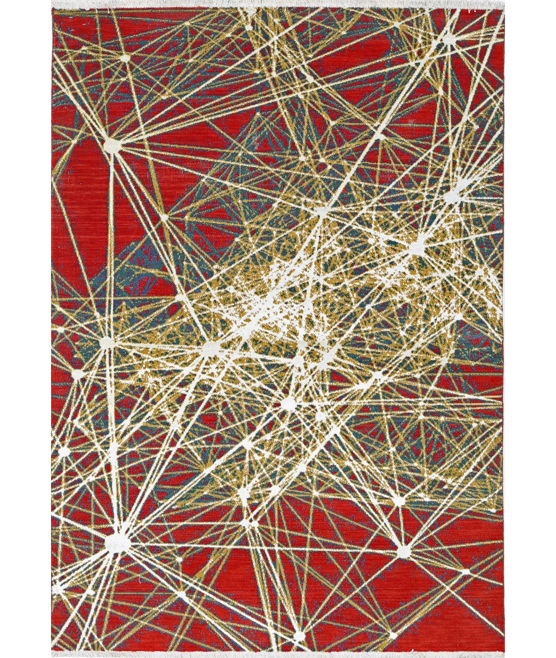 Alfombra de lana Dhanak - 4'0'' x 5'9''