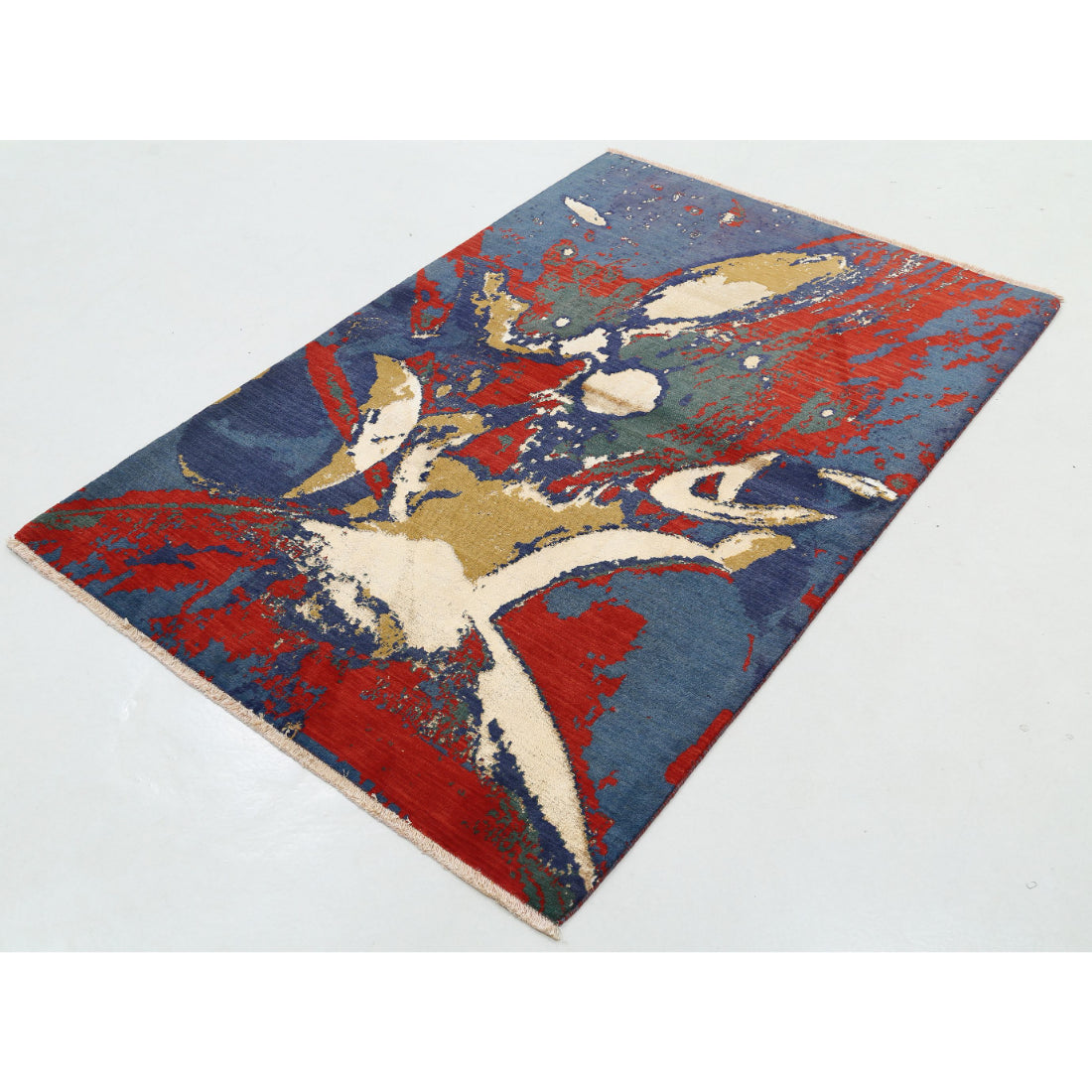 Alfombra de lana Dhanak - 4'0'' x 5'10''