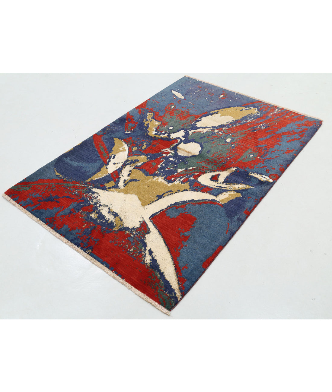 Alfombra de lana Dhanak - 4'0'' x 5'10''
