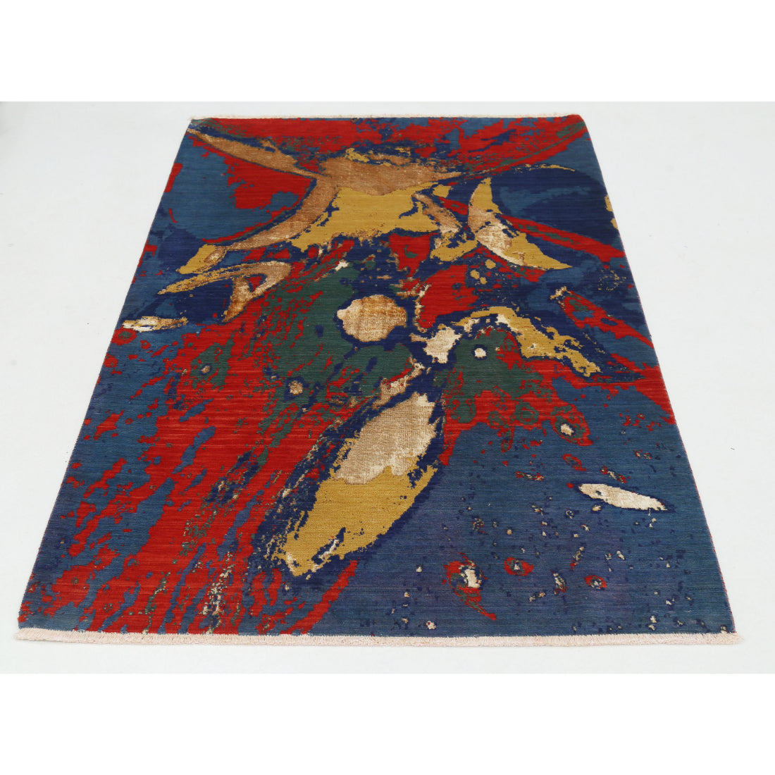 Alfombra de lana Dhanak - 4'0'' x 5'10''