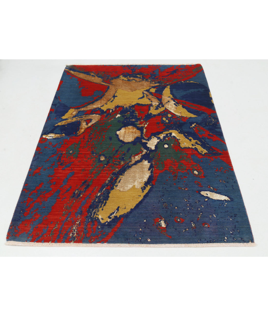 Alfombra de lana Dhanak - 4'0'' x 5'10''