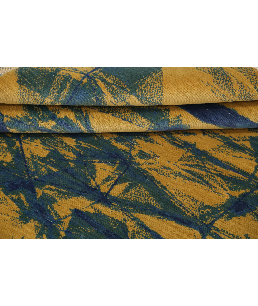 Dhanak Wool Rug - 4'0'' x 5'10'' 4'0'' x 5'10'' (120 X 175) / Gold / Green