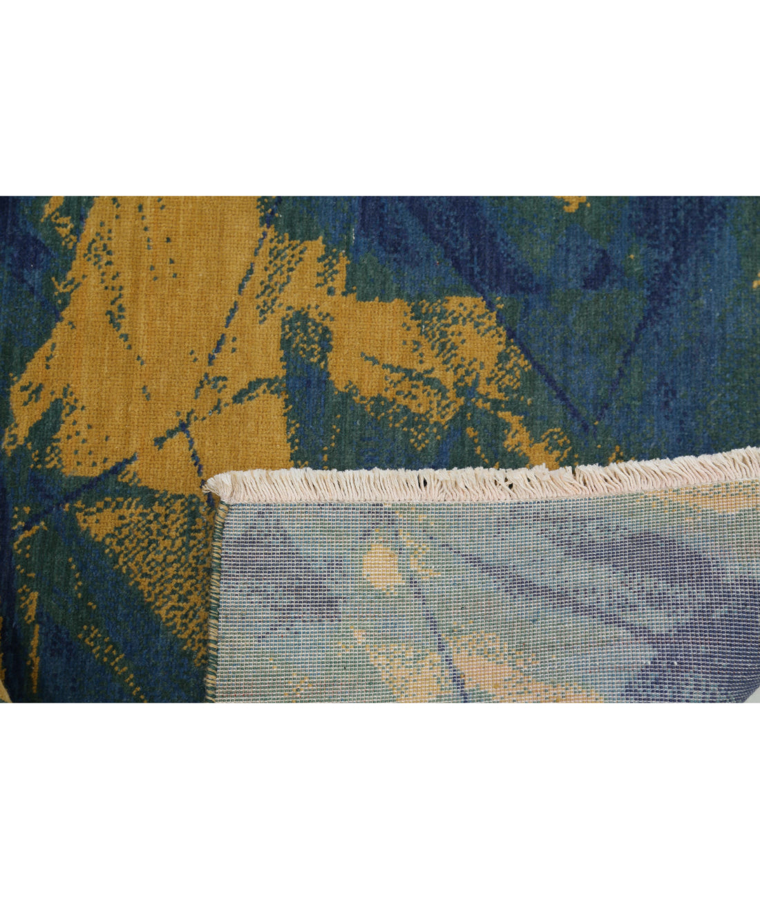 Dhanak Wool Rug - 4'0'' x 5'10'' 4'0'' x 5'10'' (120 X 175) / Gold / Green