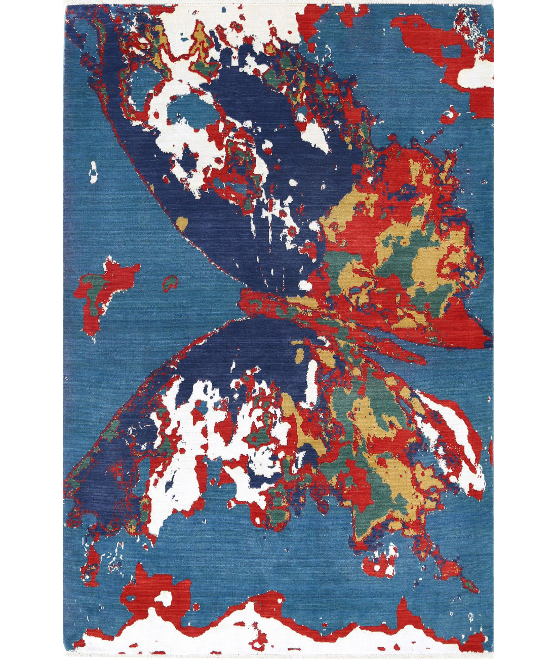 Dhanak Wool & Bamboo Silk Rug - 3'11'' x 6'1''