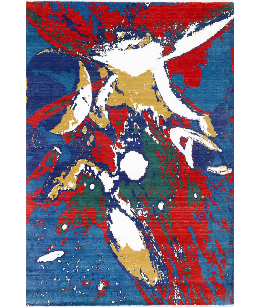 Dhanak Wool & Bamboo Silk Rug - 3'11'' x 5'10''