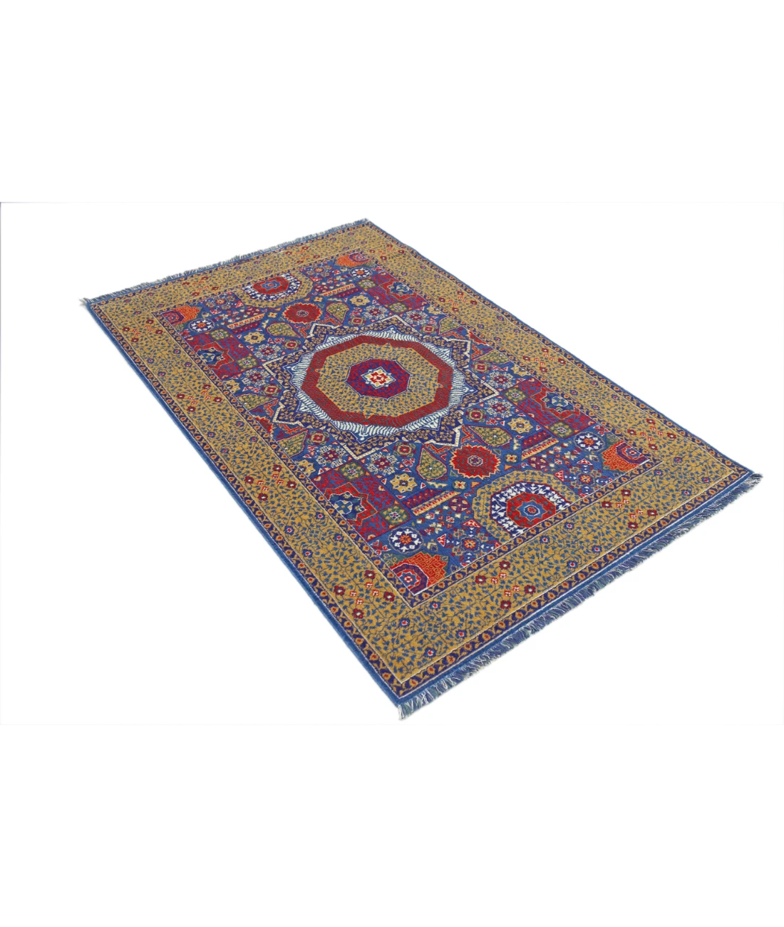 Gulshan Wool & Bamboo Silk Rug - 3'10'' x 6'0''