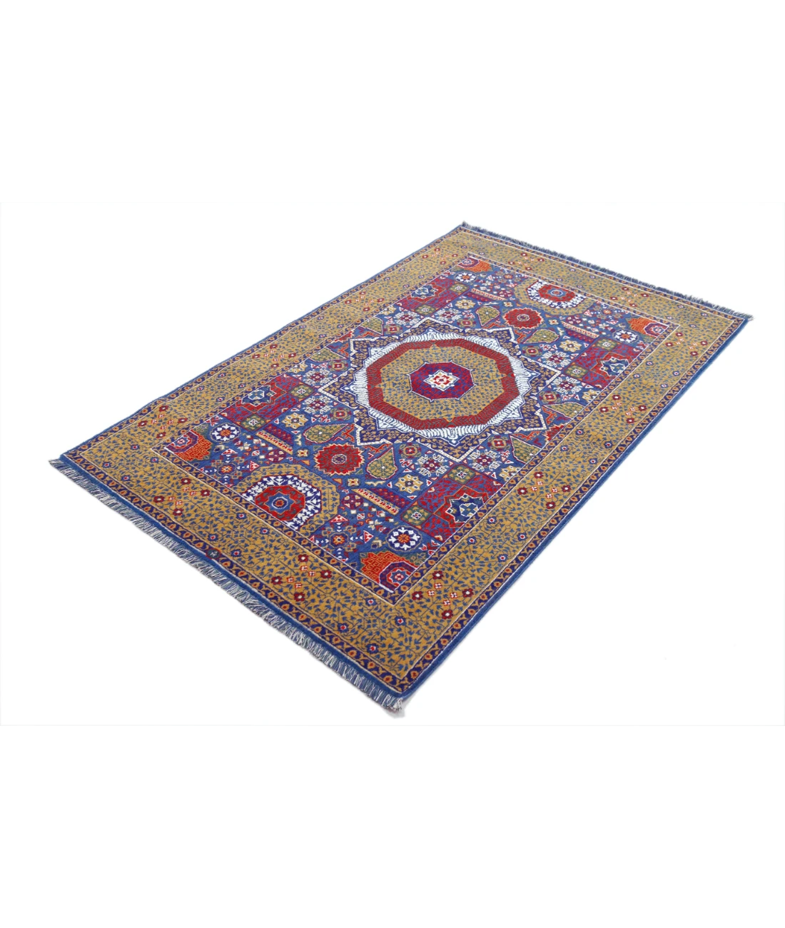 Gulshan Wool & Bamboo Silk Rug - 3'10'' x 6'0''