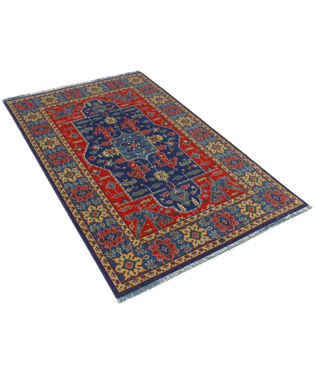 Gulshan Wool & Bamboo Silk Rug - 3'10'' x 6'1''