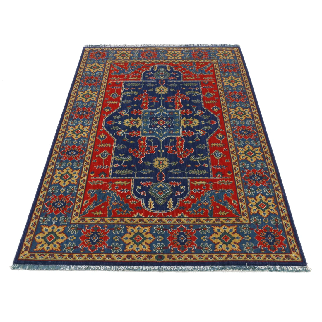 Gulshan Wool & Bamboo Silk Rug - 3'10'' x 6'1''