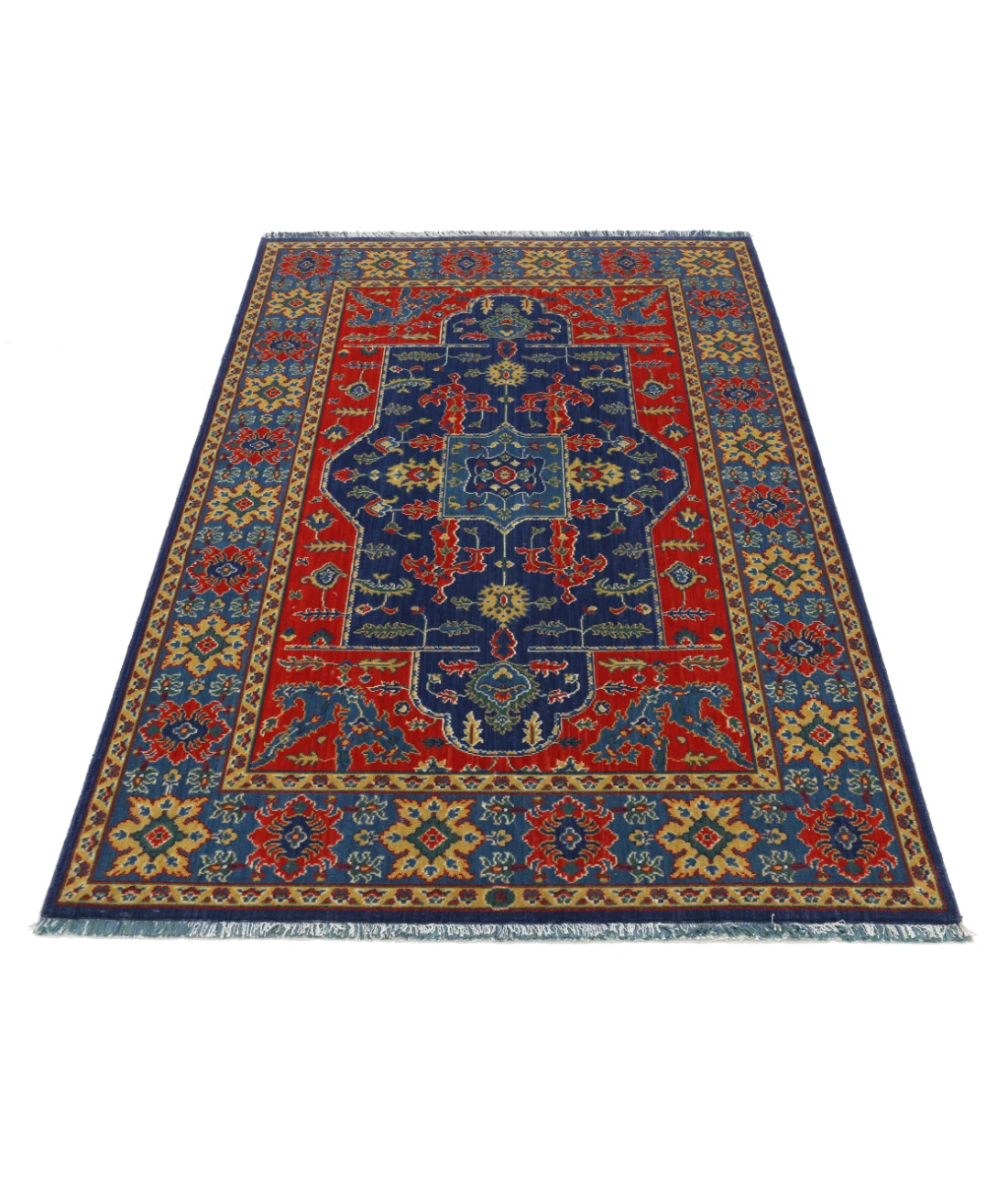 Gulshan Wool & Bamboo Silk Rug - 3'10'' x 6'1''