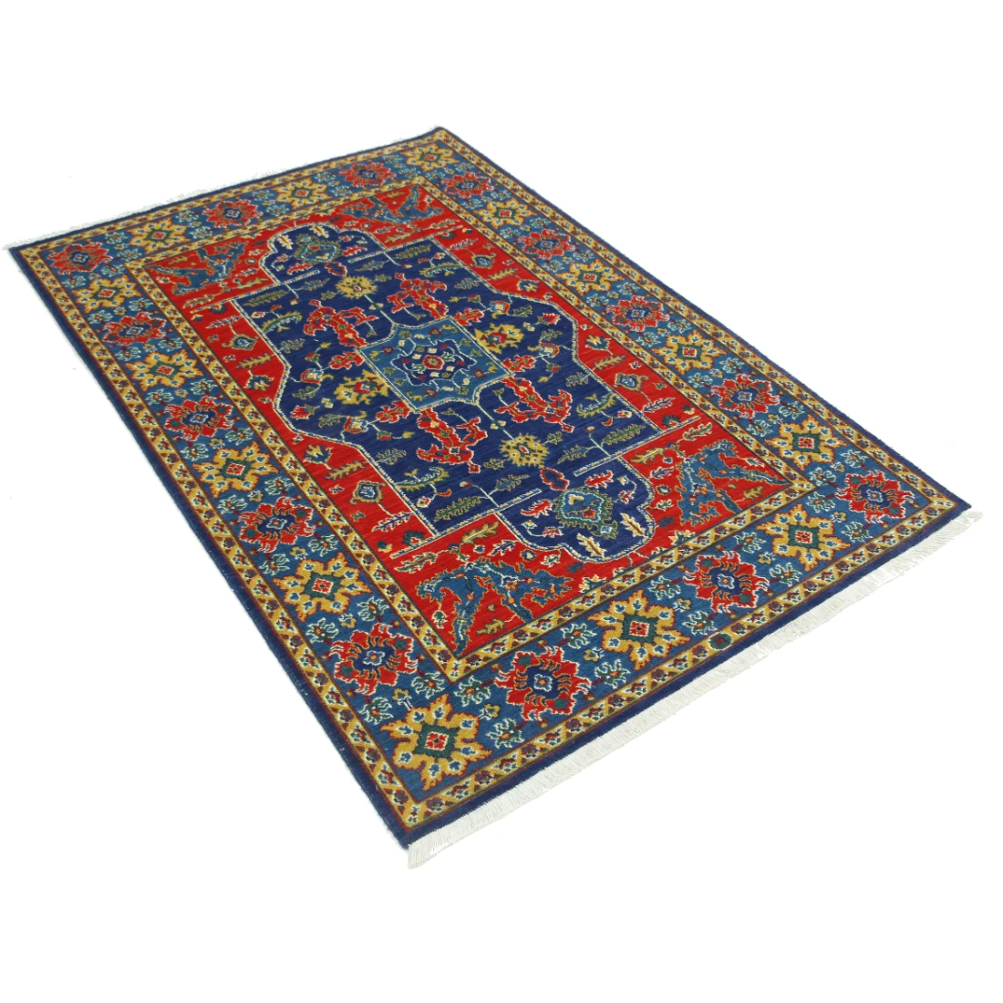 Gulshan Wool & Bamboo Silk Rug - 4'0'' x 5'10''