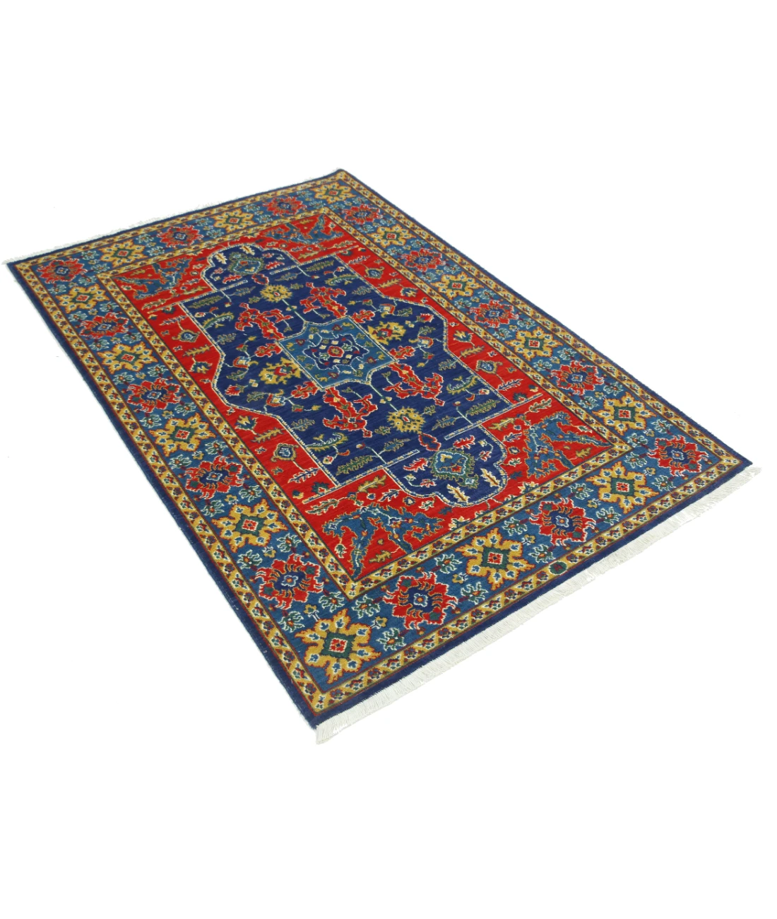 Gulshan Wool & Bamboo Silk Rug - 4'0'' x 5'10''