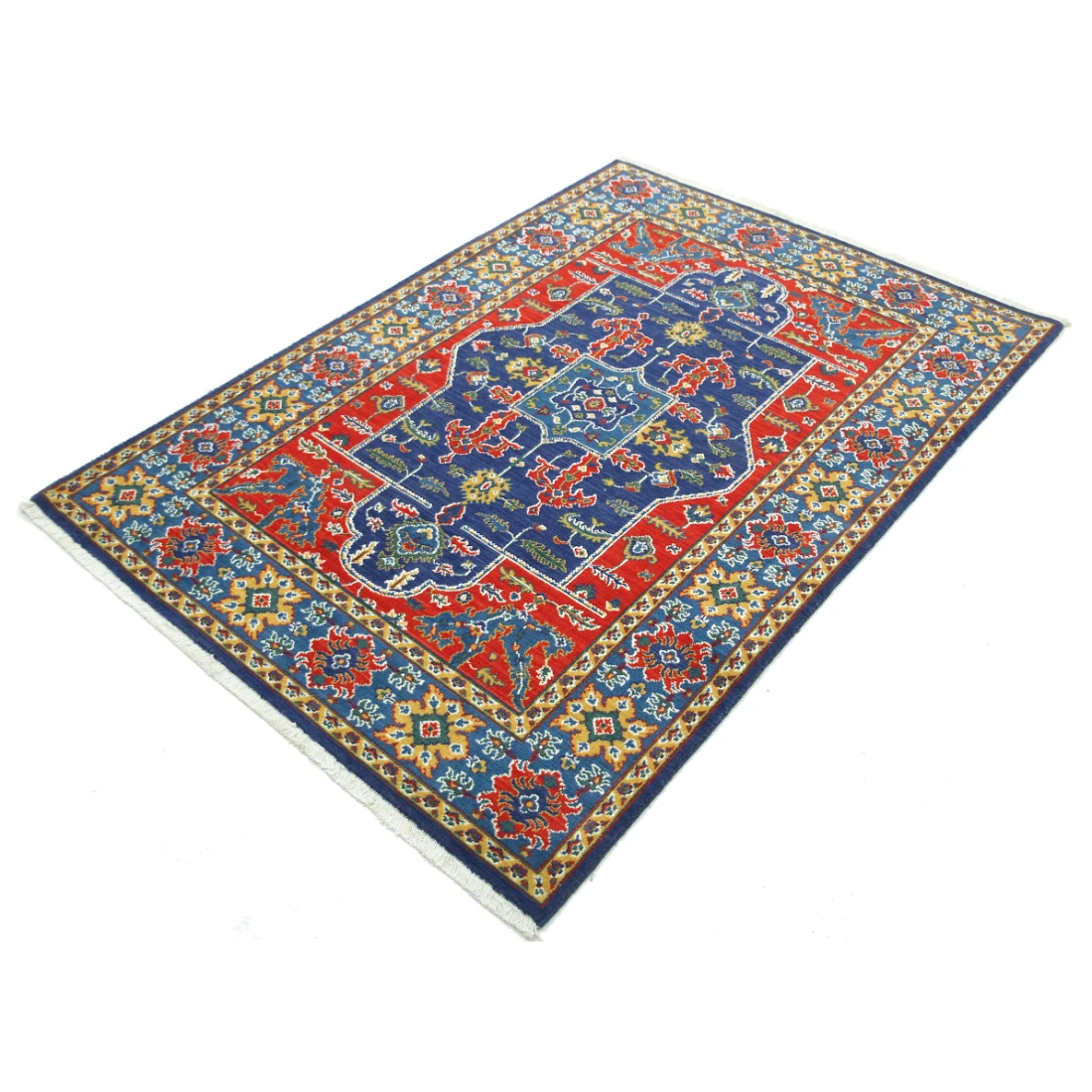 Gulshan Wool & Bamboo Silk Rug - 4'0'' x 5'10''