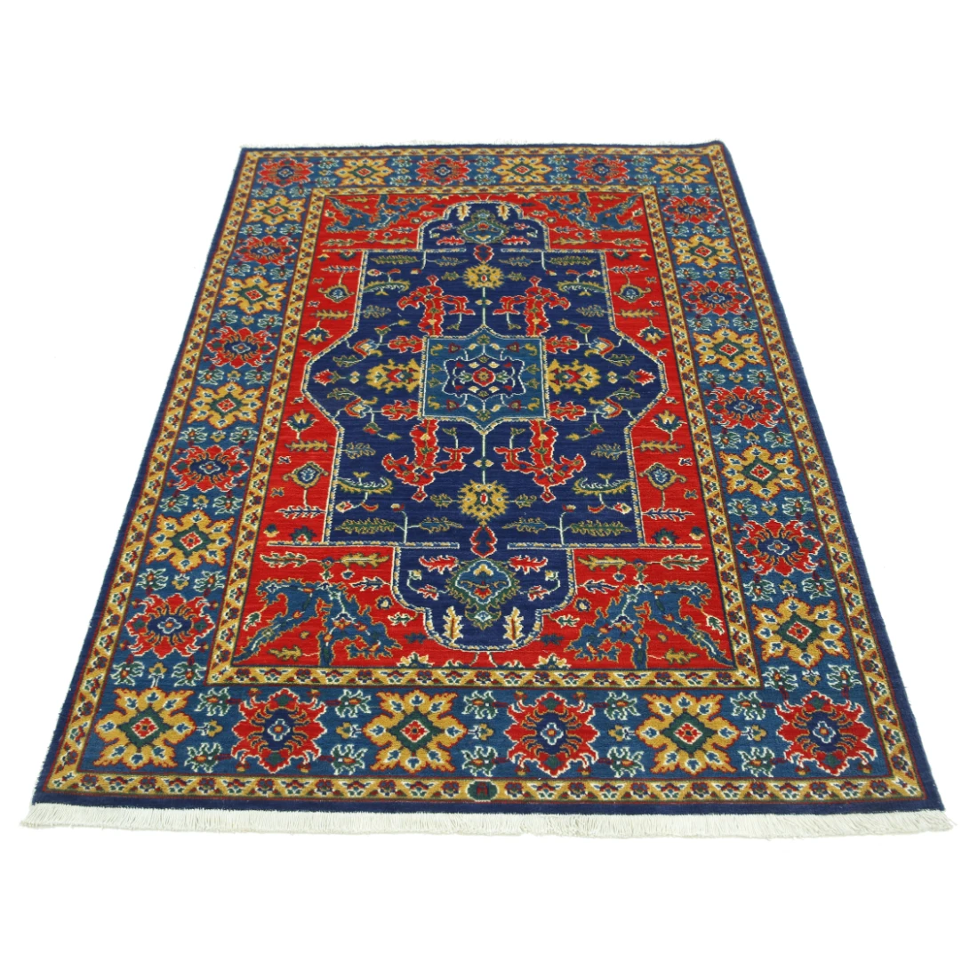 Gulshan Wool & Bamboo Silk Rug - 4'0'' x 5'10''