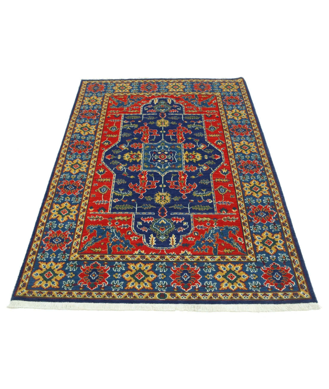 Gulshan Wool & Bamboo Silk Rug - 4'0'' x 5'10''
