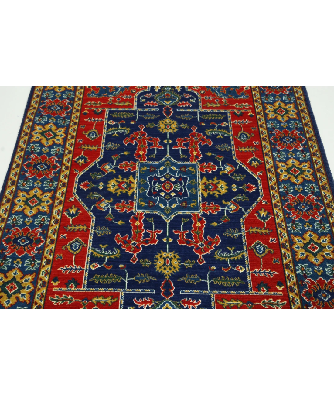 Gulshan Wool & Bamboo Silk Rug - 4'0'' x 5'10''
