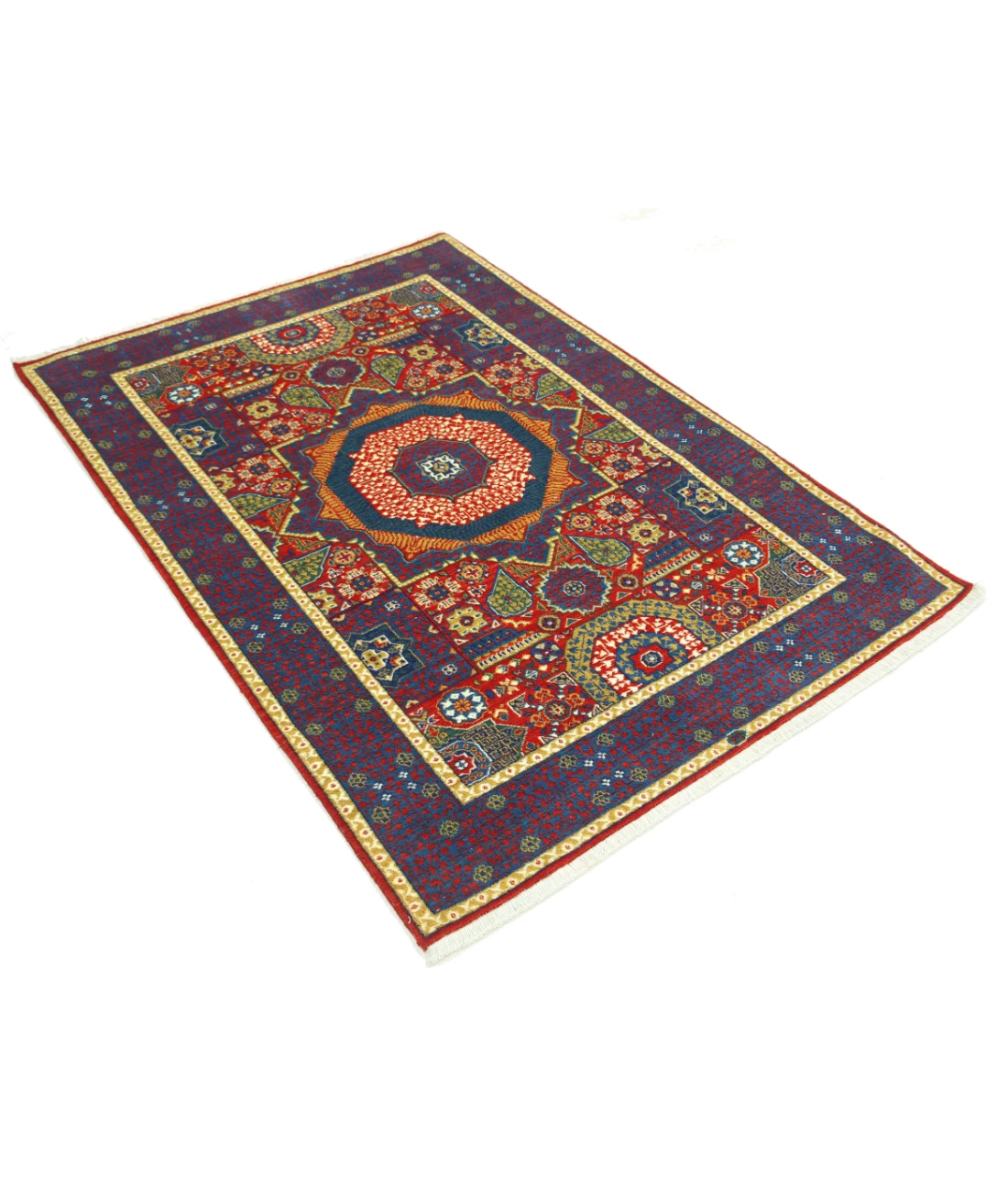 Gulshan Wool & Bamboo Silk Rug - 4'0'' x 5'10''