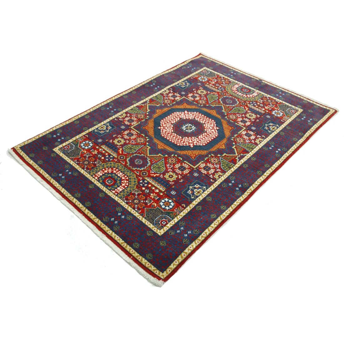 Gulshan Wool & Bamboo Silk Rug - 4'0'' x 5'10''
