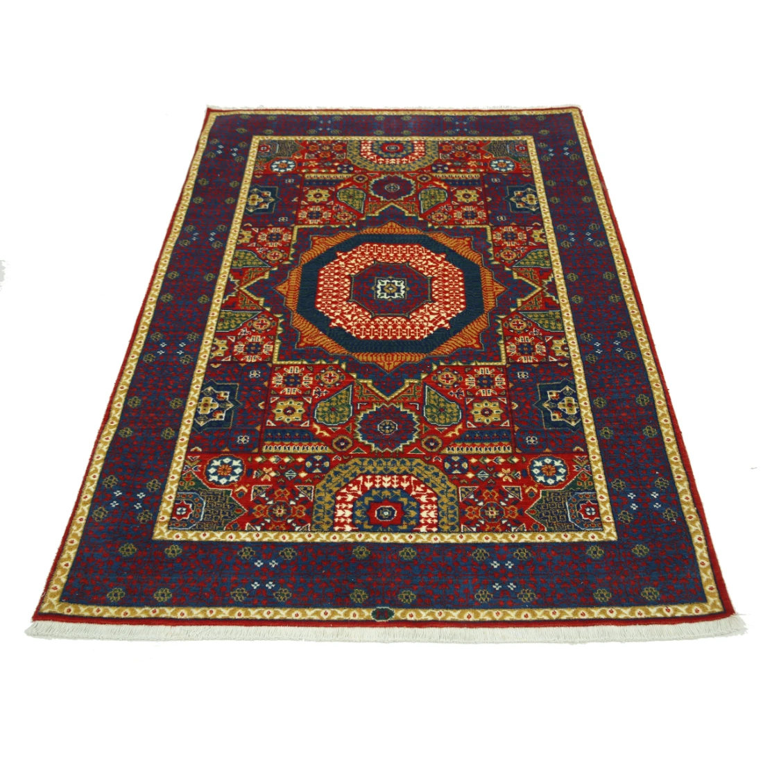 Gulshan Wool & Bamboo Silk Rug - 4'0'' x 5'10''