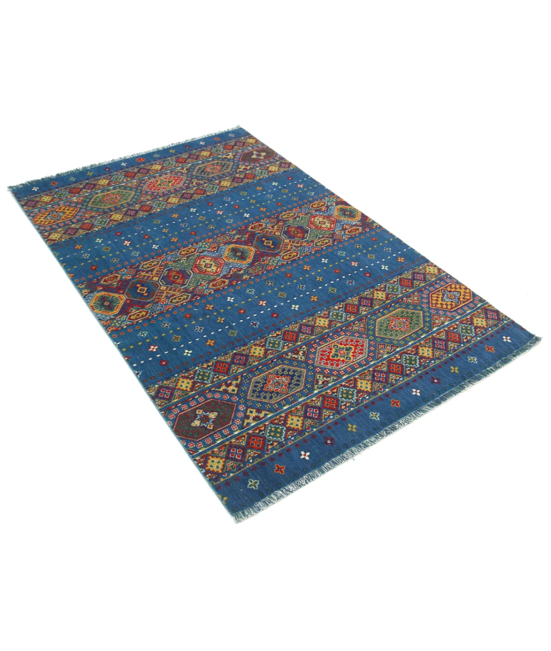 Gulshan Wool & Bamboo Silk Rug - 3'10'' x 6'0''