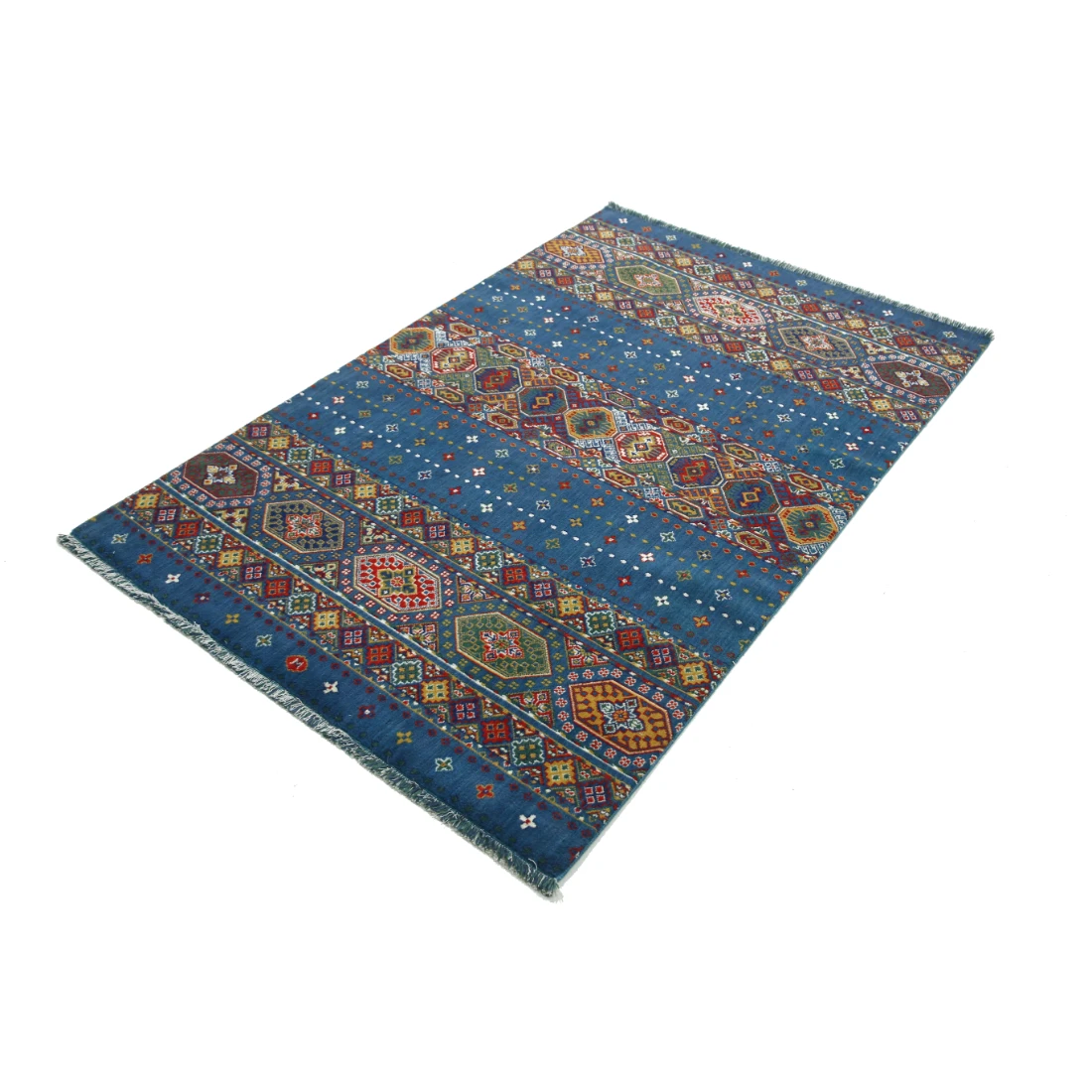 Gulshan Wool & Bamboo Silk Rug - 3'10'' x 6'0''