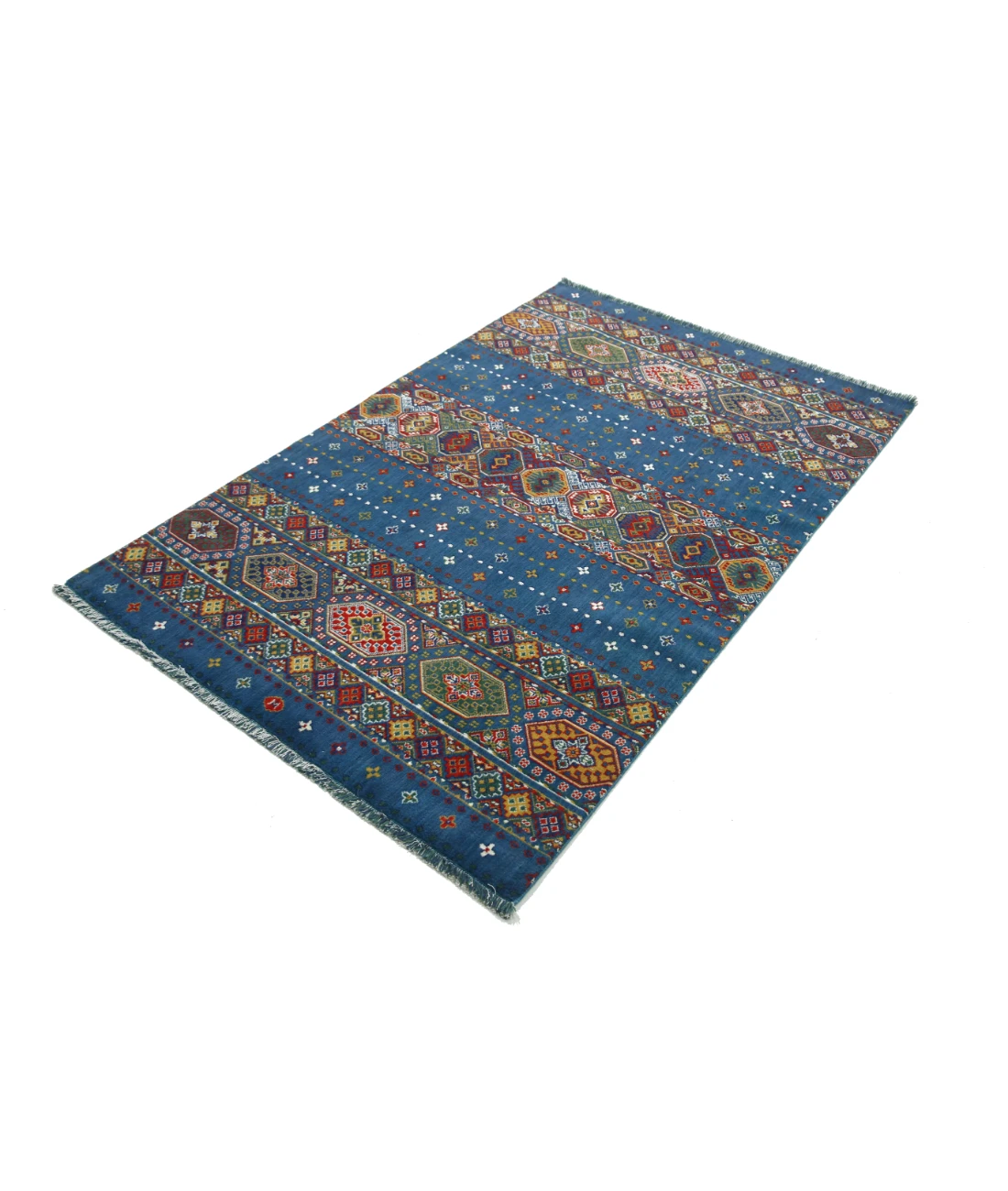 Gulshan Wool & Bamboo Silk Rug - 3'10'' x 6'0''