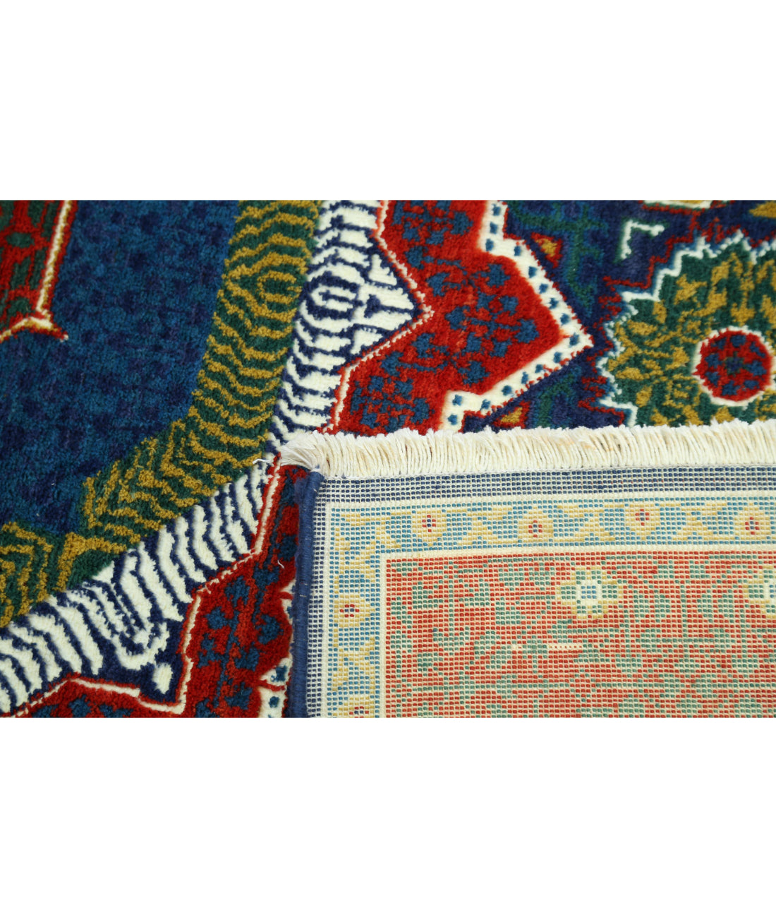 Alfombra Gulshan de lana y seda de bambú - 4'0'' x 5'9''