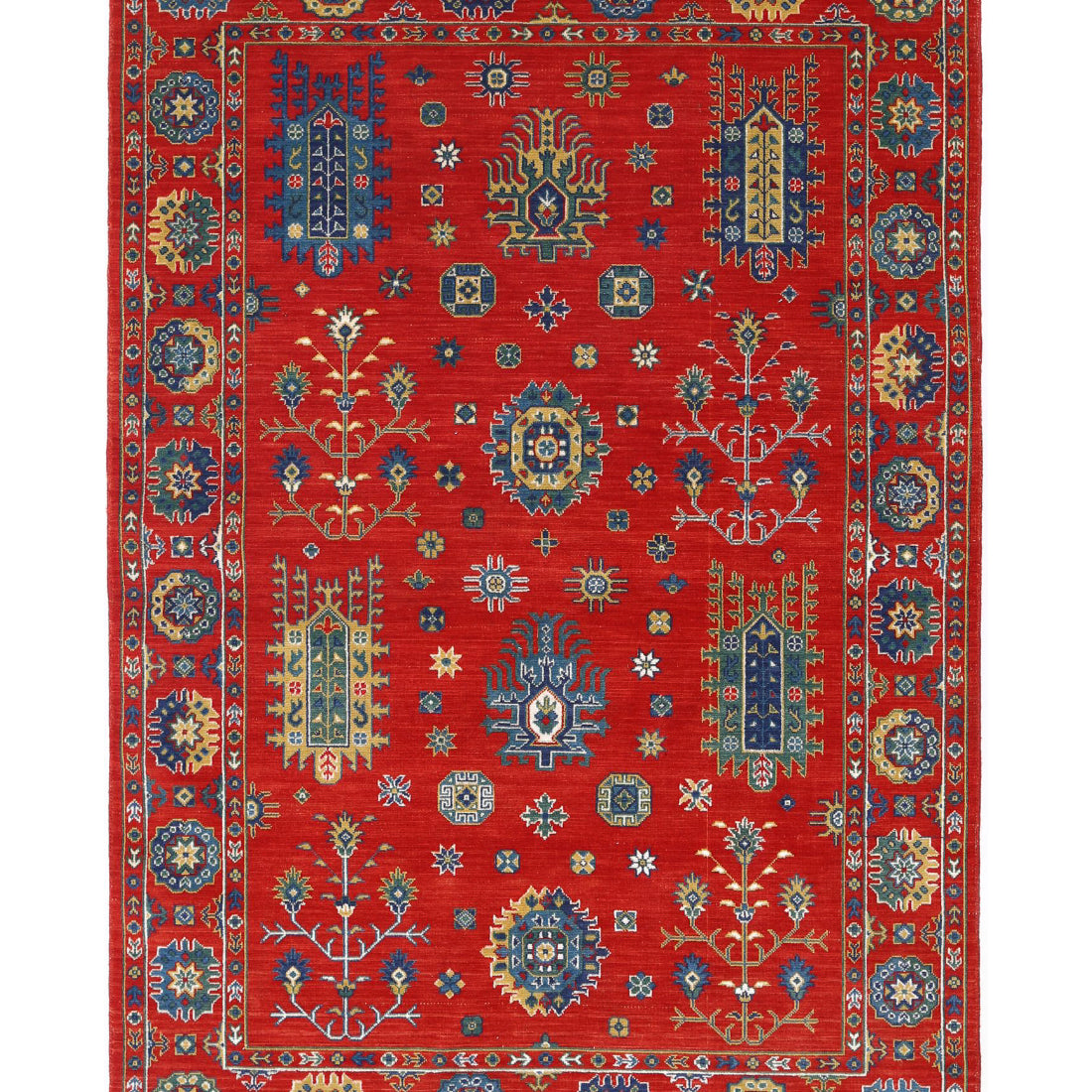 Alfombra Gulshan de lana y seda de bambú - 4'0'' x 5'9''
